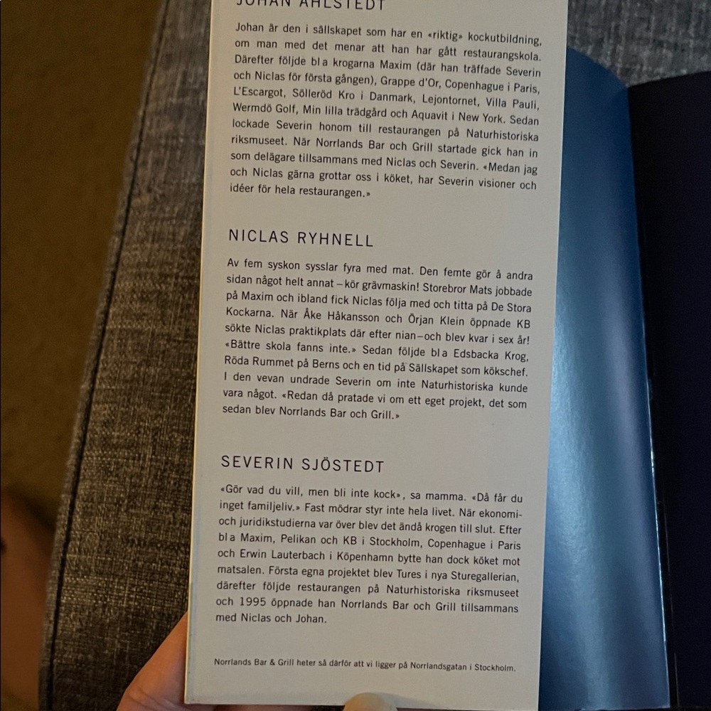 Cookbook from Norrland’s Bar & Grill Stockholm Sweden - Picture 3 of 6